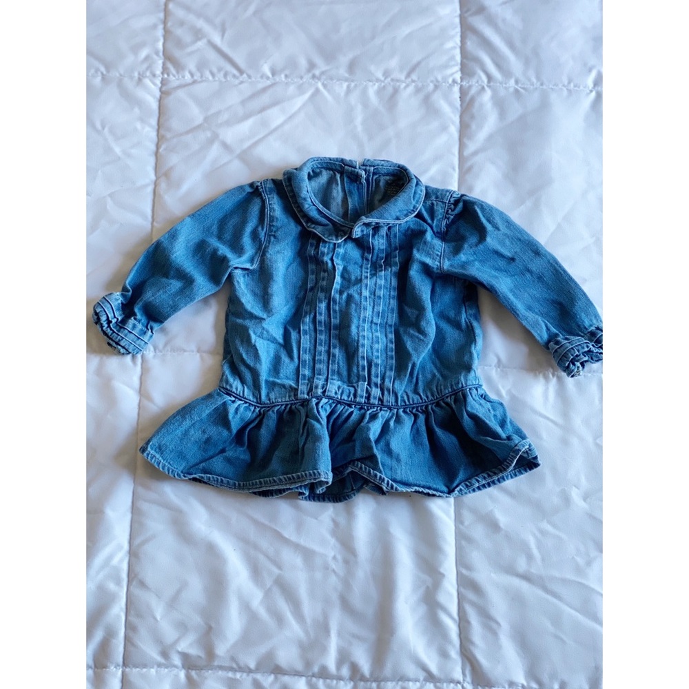 Ralph Lauren Denim Ruffled Top